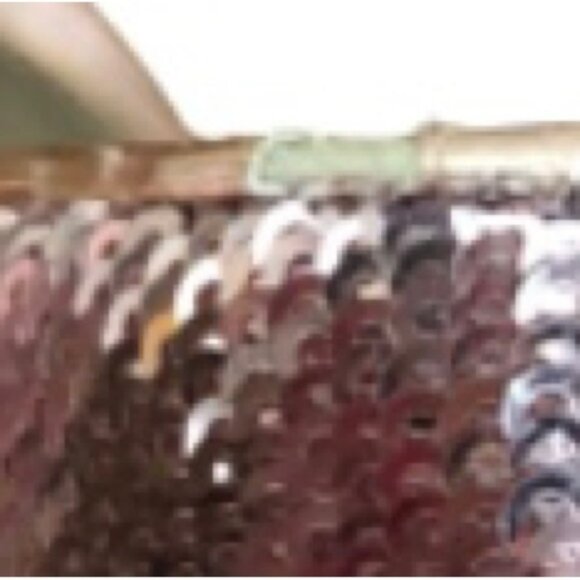 Betsy Johnson Lou pink sequin chunky 4” heel SIZE 6 - Picture 7 of 7